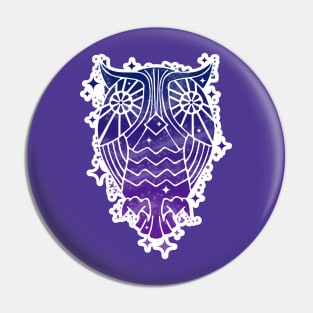 Cosmic Owl Pin