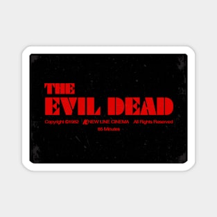 The Evil Dead VHS Label Magnet