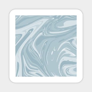 Pale blue marble  pattern Magnet