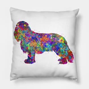 Cavalier King Charles Spaniel dog watercolor Pillow