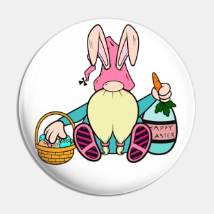 Easter Bunny Gonk Gnome Pin