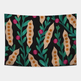 Green pea plants Tapestry