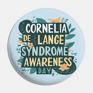 Cornelia De Lange Syndrome Awareness Day – May Pin