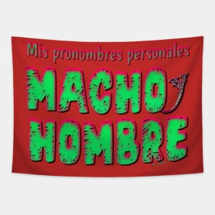 Mis Macho Hombre Pronombres Personales en Español! Tapestry