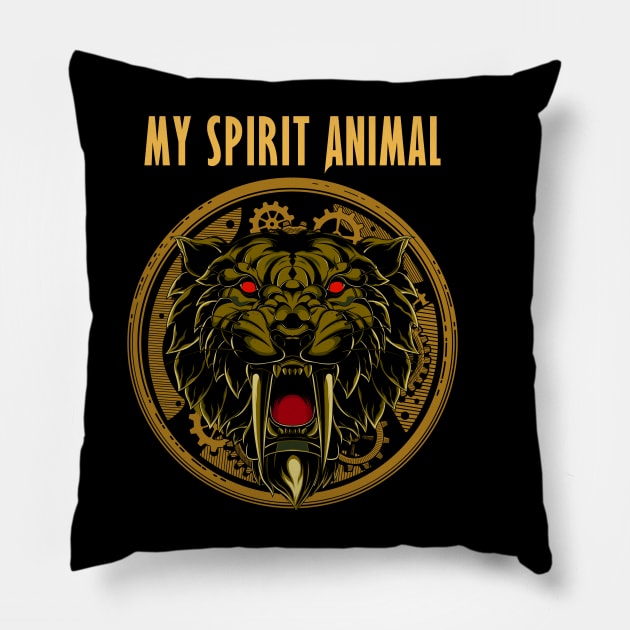 MY SPIRIT ANIMAL Pillow by theanomalius_merch