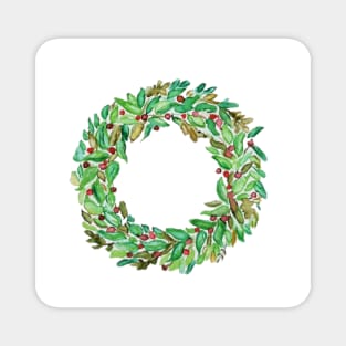 WL Holiday Wreath Magnet