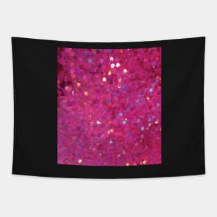 Photographic Image of Pink Glitter Tapestry