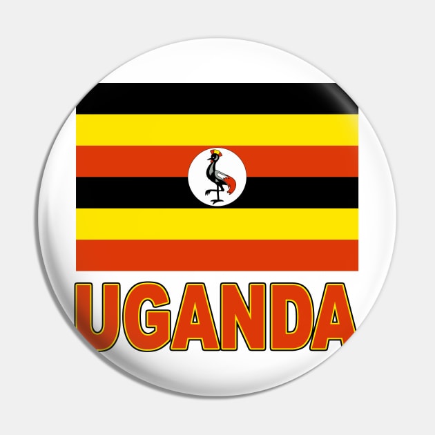 The Pride of Uganda - Ugandan Flag Design Pin by Naves