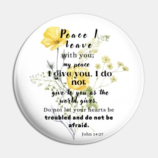 John 14:27 Famous Bible Verse Pin