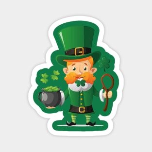 Lucky leprechaun st patrick's day Magnet