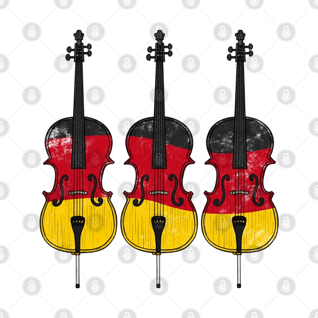 Cello German Flag Cellist String Musician Germany by doodlerob