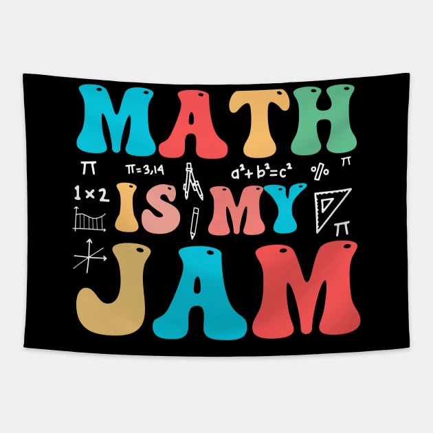 Math is My Jam Groovy Tapestry by TheDesignDepot