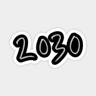 Hand Drawn 2030 Magnet