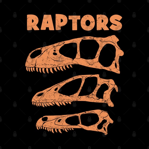 Raptors Utahraptor Deinonychus Velociraptor by NicGrayTees