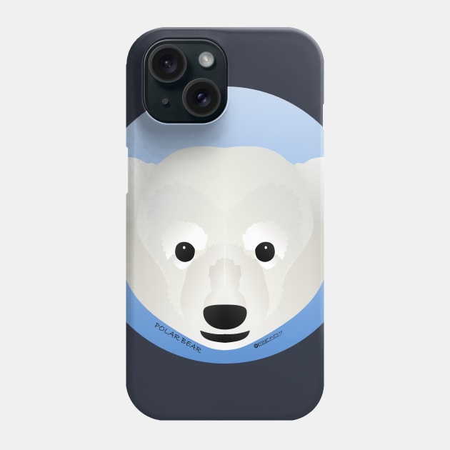 Baby Polar Bear Face Phone Case by FunkilyMade