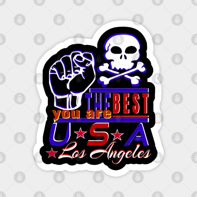 surfing festival in Los Angeles You Are The Best USA Design of sea pirates Magnet by Top-you