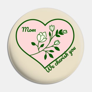 Family Hearts - Mom Pin