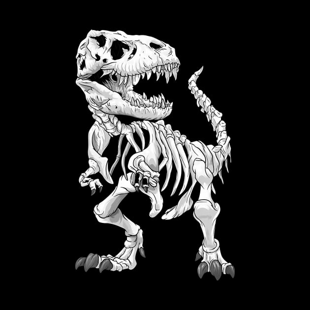 TRex Skeleton Dino bones paleontologist Fossil Dinosaur by Daysy1