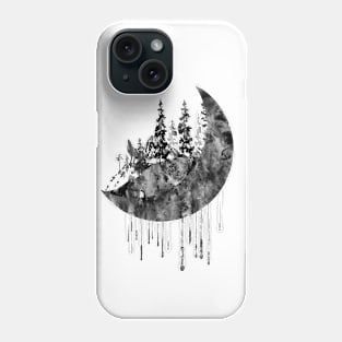 Pines and moon Phone Case