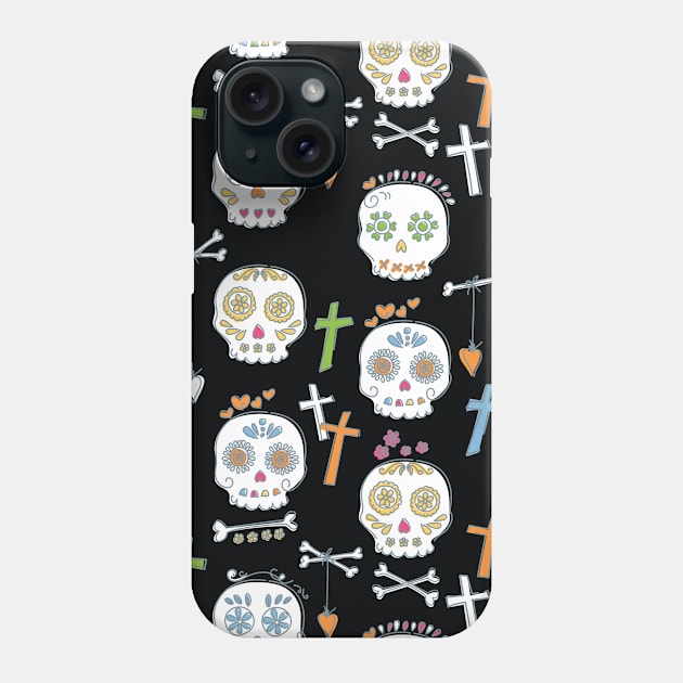 Dia De Los Muertos Phone Case by SWON Design