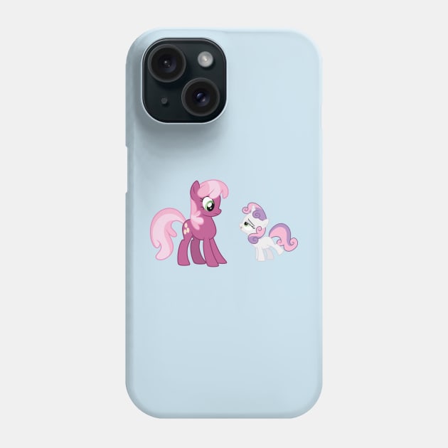 Cheerilee and Sweetie Belle Phone Case by CloudyGlow