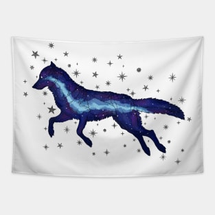 Galaxy Wolf Tapestry