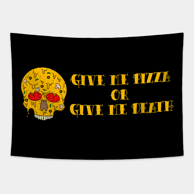 Give Me Pizza Tapestry by Milasneeze