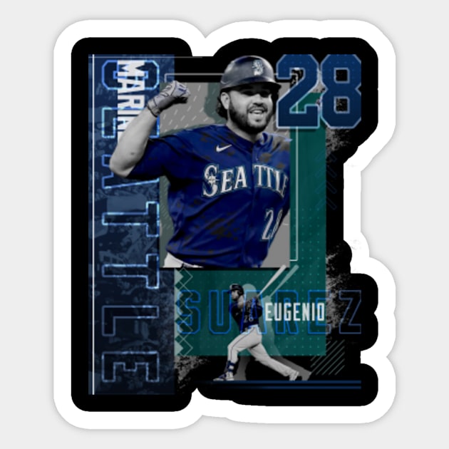 Eugenio Suarez Baseball Paper Poster Mariners 3