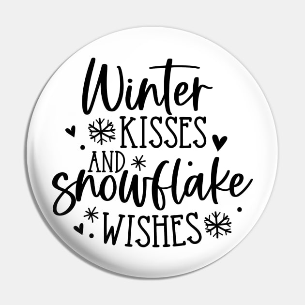 Winter Kisses and Snowflake Wishes | WInter Vibe Pin by Bowtique Knick & Knacks