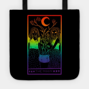 Midnight Margarita Moon - rainbow tarot card gay pride Tote