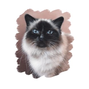 Birman Cat Painting T-Shirt