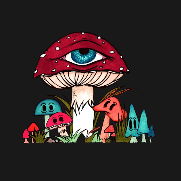 Toadstool and friends by Lisastle