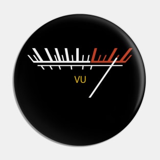 Vu Meter Vintage Audio Pin