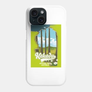 Kakadu national park Australia map Phone Case