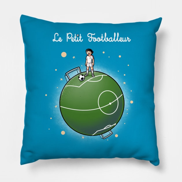 Le petit footballeur Pillow by Cromanart