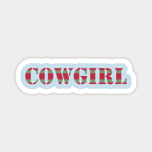 Cowgirl Striped Magnet