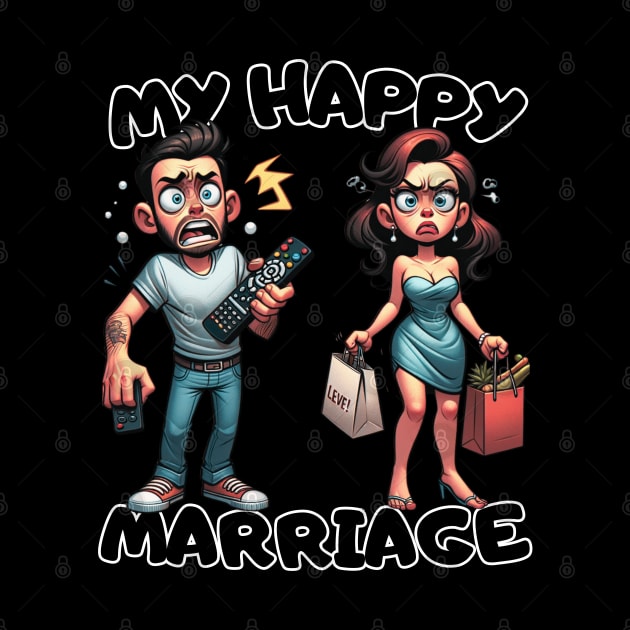 Marital Bliss Comic Design by vk09design