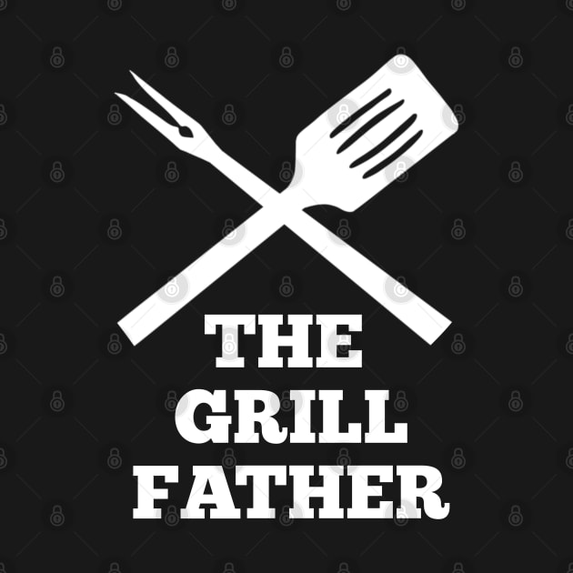 the grillfather (funny apron for dads / fathers) by acatalepsys 