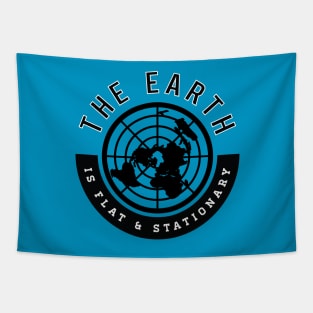 Flat Earth Circle Logo 4 Tapestry