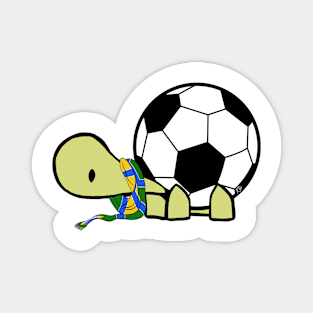 Brazil football turtle Magnet