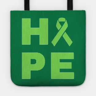 Hope Awareness Ribbon (Green) Tote