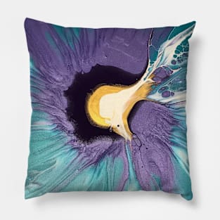 Amethyst and Blue Topaz Floral Pillow