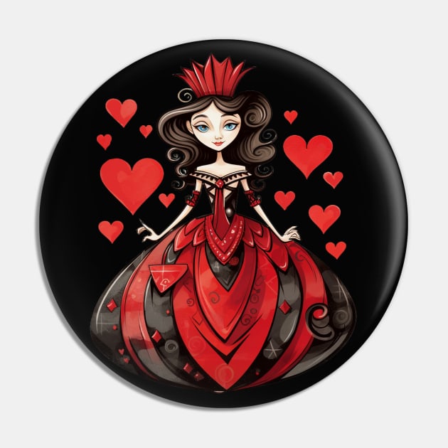 Queen of Hearts Pin by tfortwo