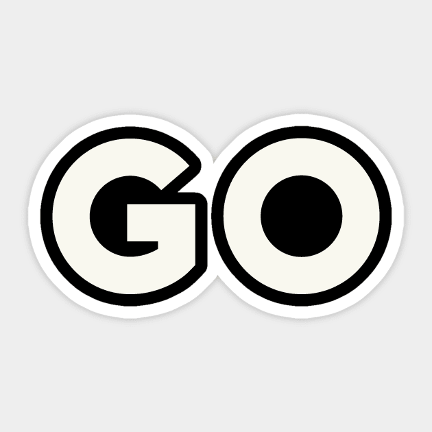 Go go go T-shirt Sticker for Sale by ValentineGiftss