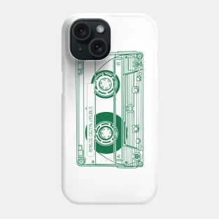 Cassette Tape (Cadmium Green Lines) Analog / Music Phone Case