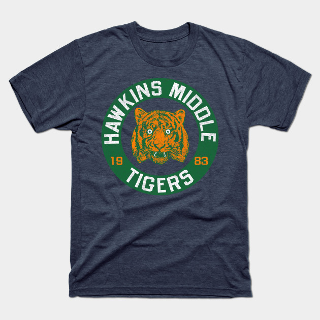 Disover Go Hawkins Middle Tigers - Stranger Things - T-Shirt