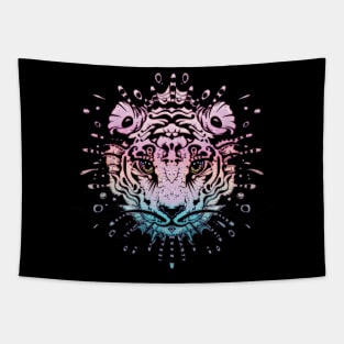 Colorful fantasy tiger head Tapestry