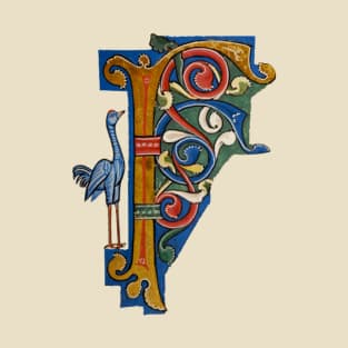 Illuminated Initial F T-Shirt