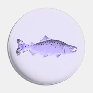 Purple Salmon Pin