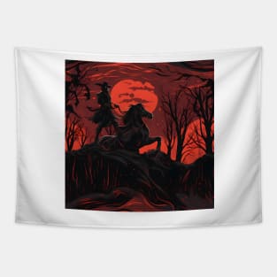 Halloween Monsters 5 - Headless Horseman Tapestry